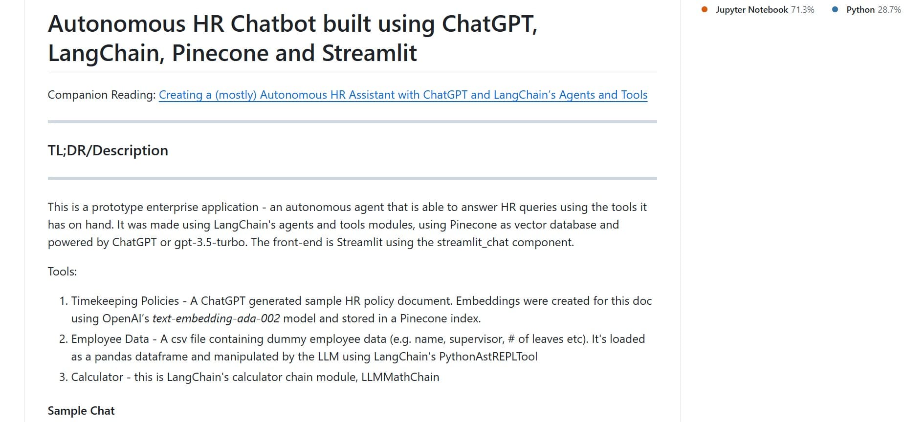 Autonomous HR Chatbot