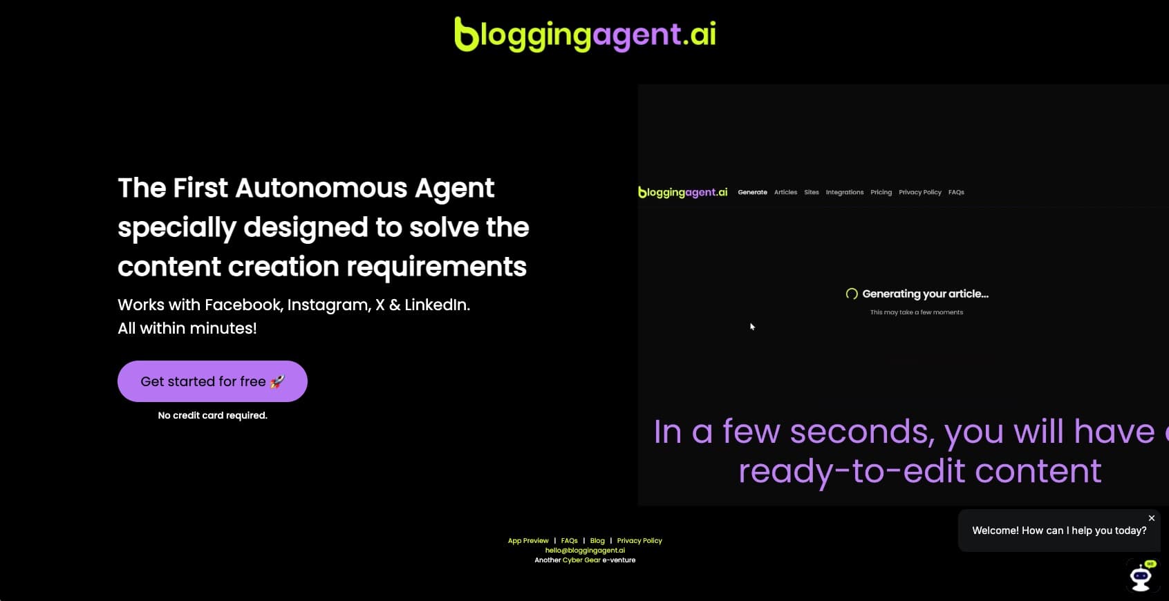 Blogging Agent AI