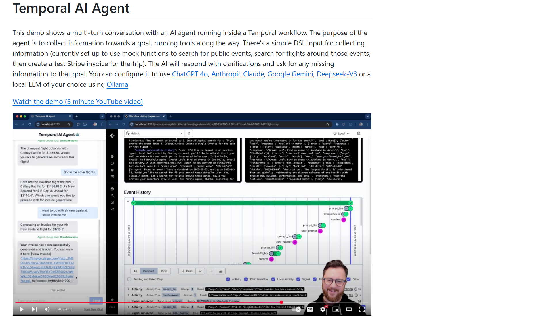 Temporal AI Agent